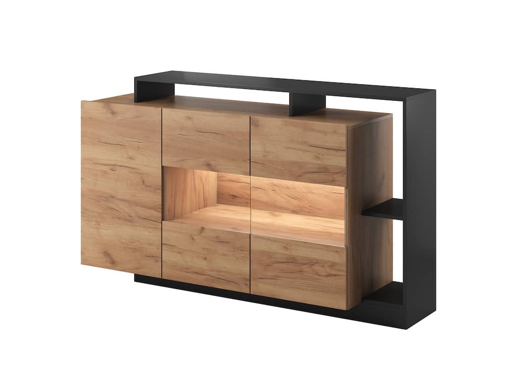 Alva Display Sideboard Cabinet 155cm - Image 3