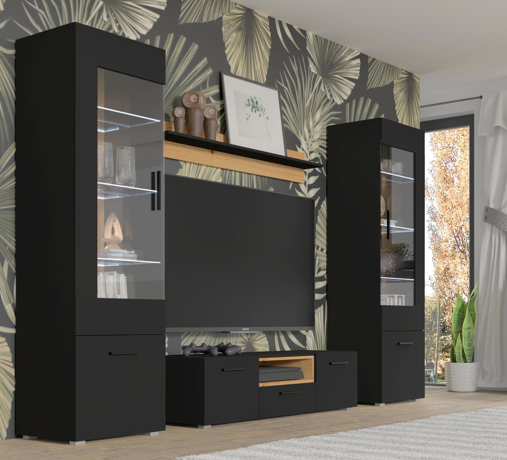 Anette Tall Display Cabinet 60cm - Image 3