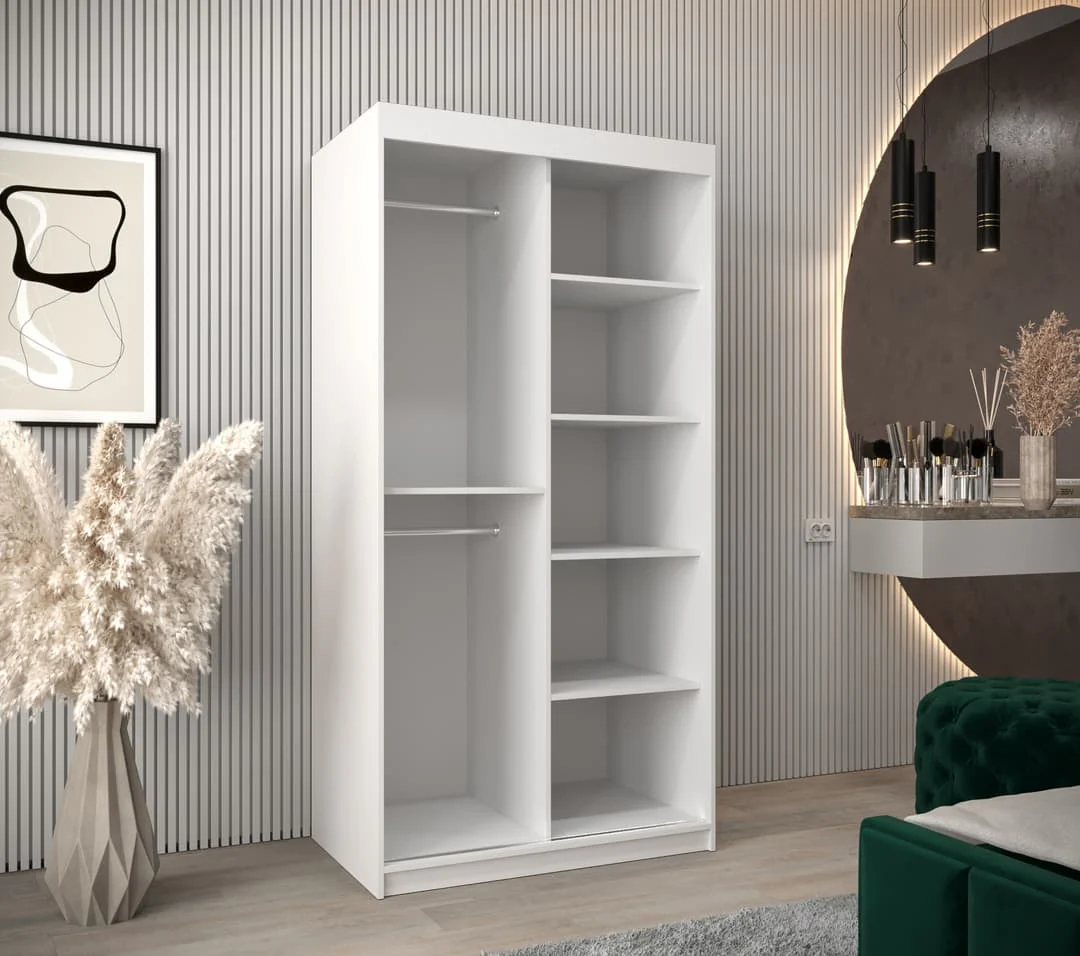 Arendal III Sliding Door Wardrobe 100cm - Image 4
