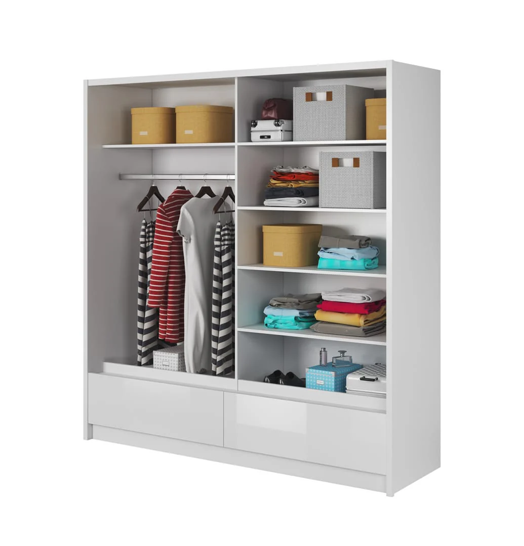 Aria I Sliding Door Wardrobe 204cm - Image 3