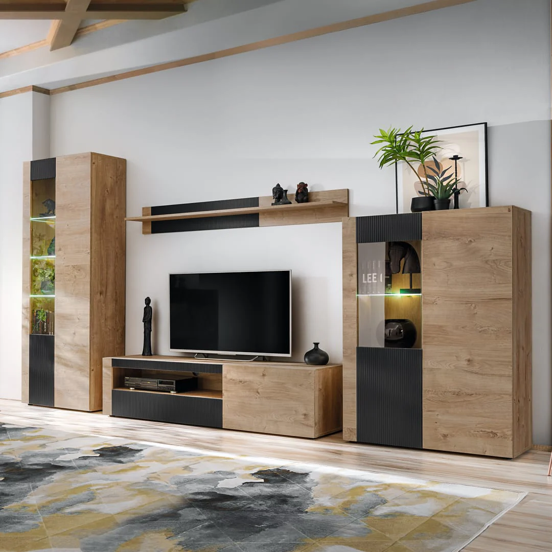 Aron Tall Display Cabinet 70cm - Image 3