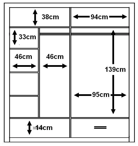 Arti 5 - 2 Sliding Door Wardrobe 200cm - Image 20