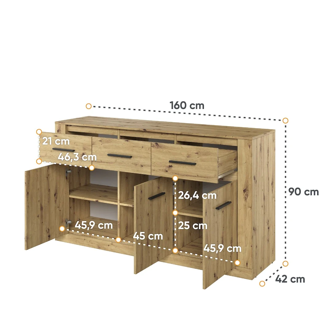 Arti AR-09 Sideboard Cabinet 160cm - Image 4