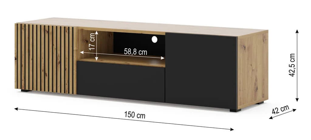 Auris TV Cabinet 150cm - Image 3