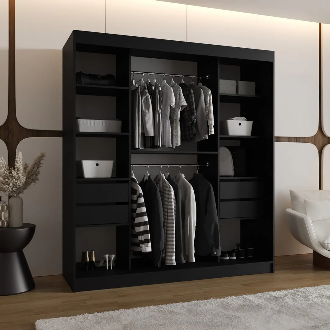 Bahrain II Sliding Door Wardrobe 180cm - Image 11