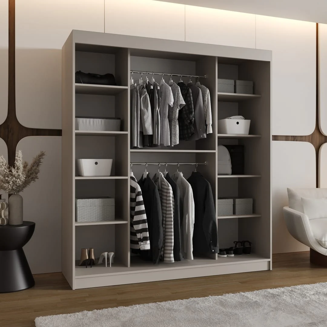 Bahrain II Sliding Door Wardrobe 180cm - Image 4