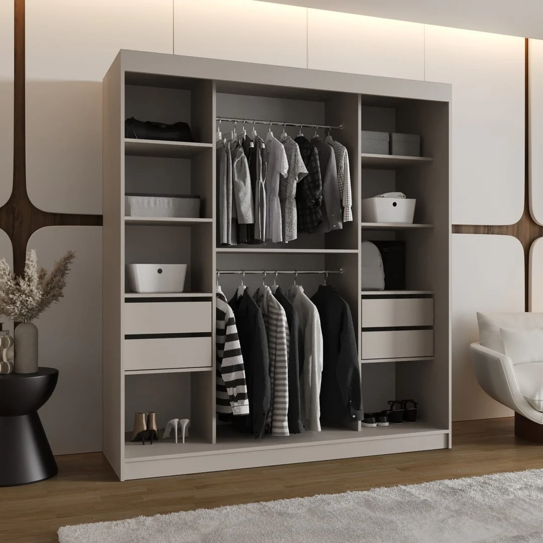 Bahrain II Sliding Door Wardrobe 180cm - Image 5