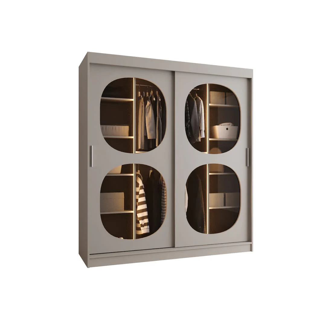 Bahrain II Sliding Door Wardrobe 180cm - Image 6