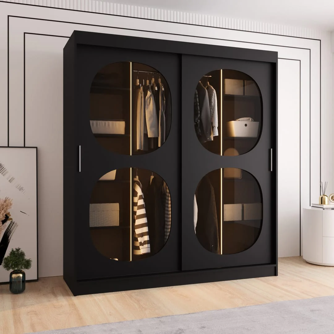 Bahrain II Sliding Door Wardrobe 180cm - Image 9