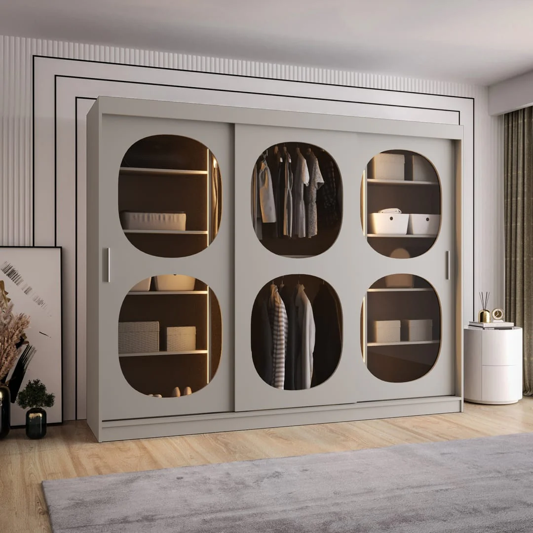 Bahrain II Sliding Door Wardrobe 250cm - Image 3