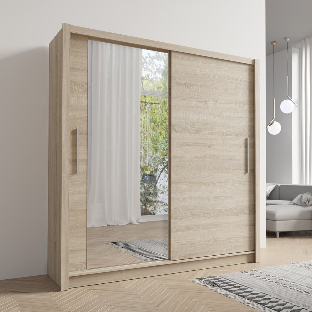 Baku 10 Sliding Door Wardrobe 155cm - Image 7