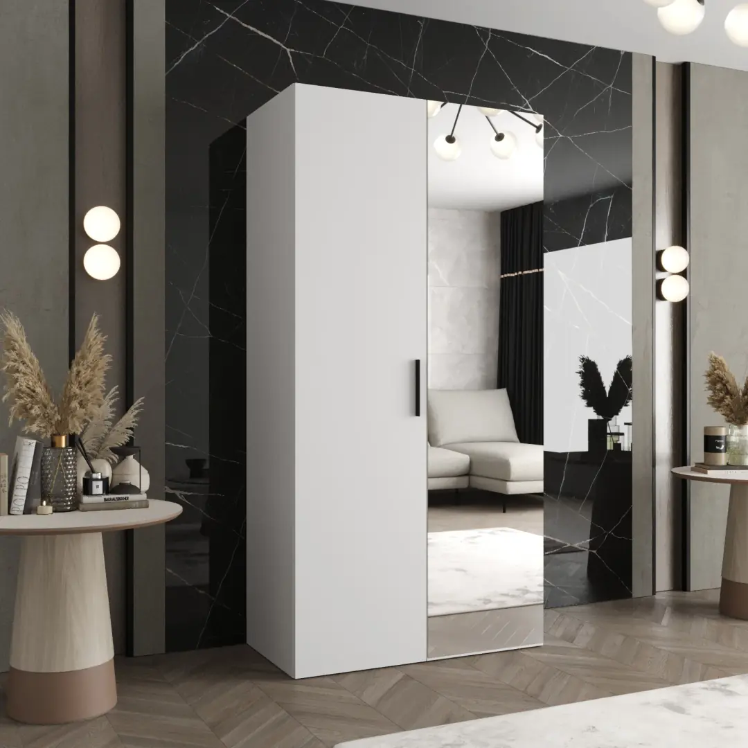 Bari II Hinged Door Wardrobe 100cm - Image 10
