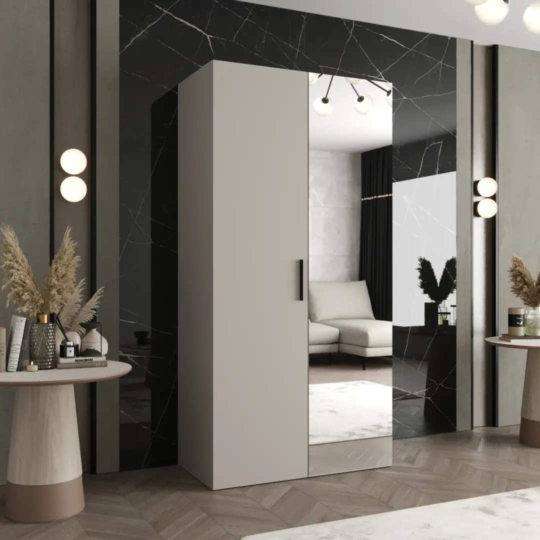 Bari II Hinged Door Wardrobe 100cm - Image 3