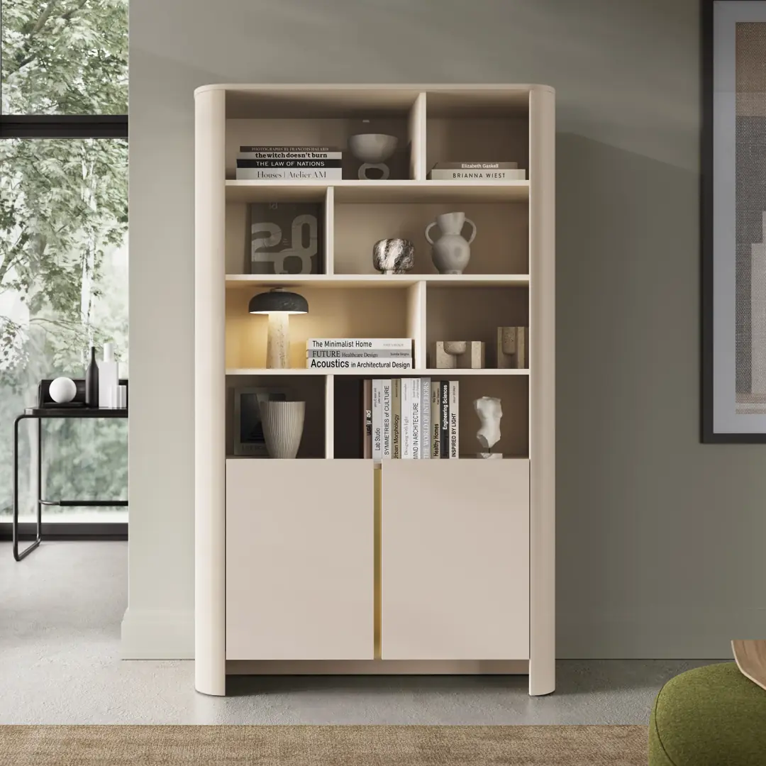 Bari Tall Bookcase 103cm - Image 7