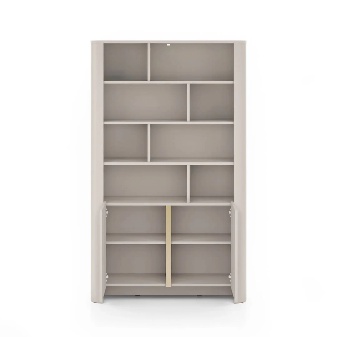 Bari Tall Bookcase 103cm - Image 9
