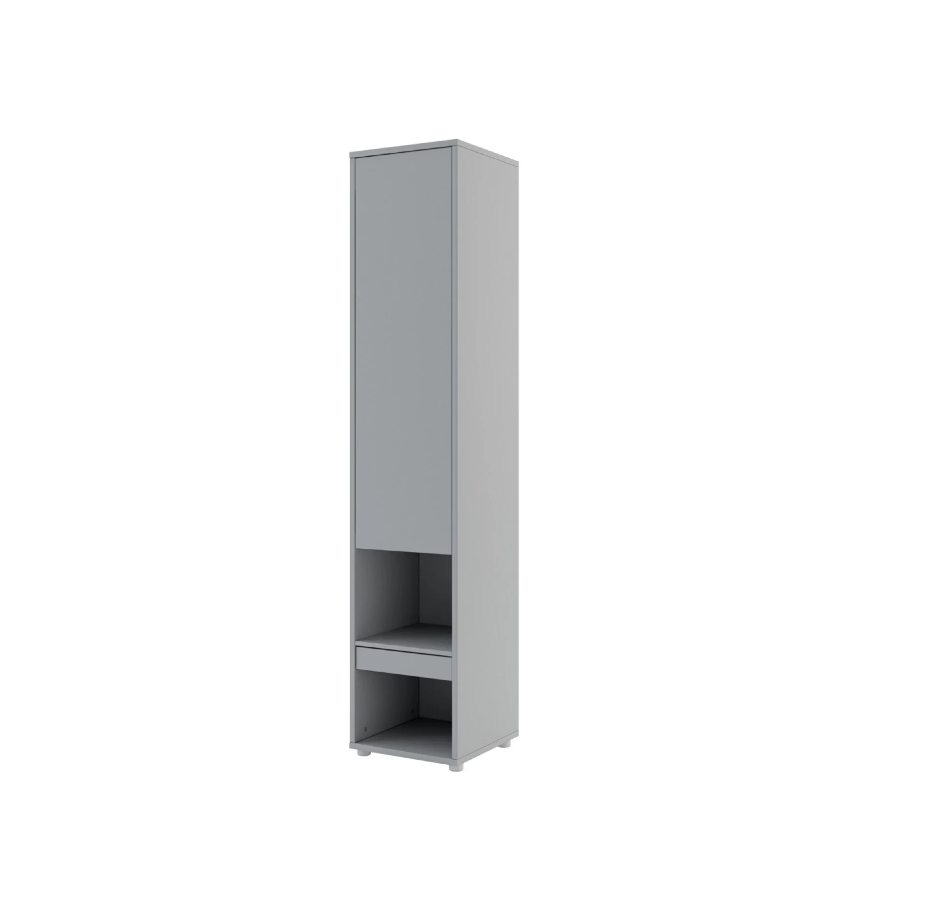 BC-01 Vertical Wall Bed Concept 140cm With Storage Cabinets and LED - Image 21