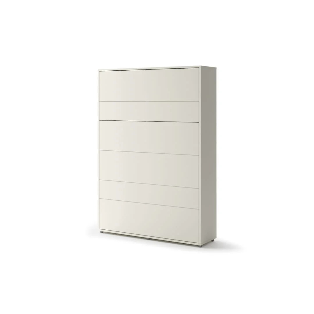 BC-01 Vertical Wall Bed Concept 140cm With Storage Cabinets and LED - Image 29