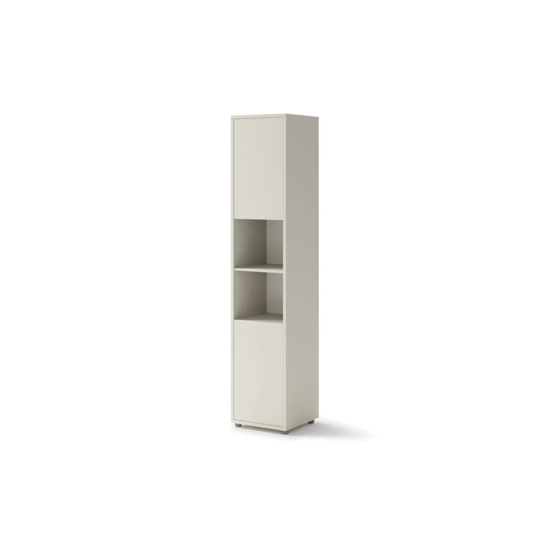 BC-01 Vertical Wall Bed Concept 140cm With Storage Cabinets and LED - Image 36