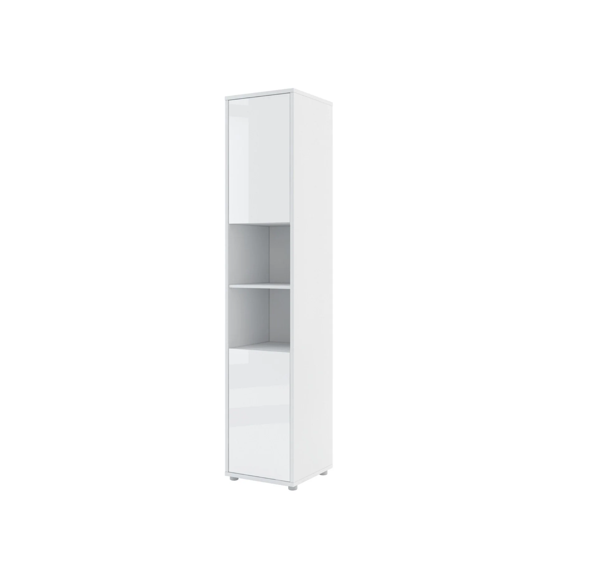 BC-02 Vertical Wall Bed Concept 120cm With Storage Cabinets and LED - Image 6
