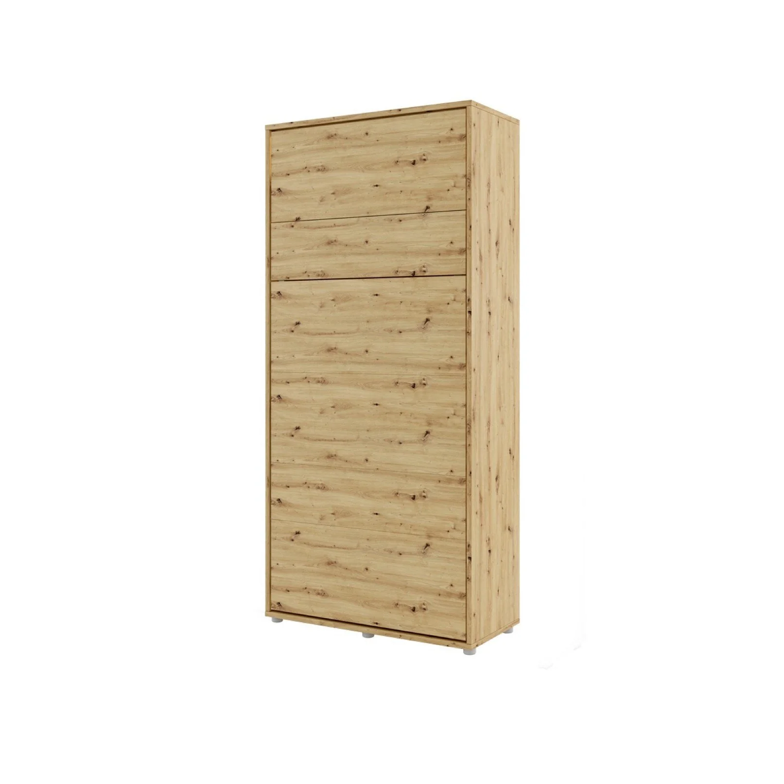 BC-03 Vertical Wall Bed Concept 90cm With Storage Cabinets and LED - Image 24