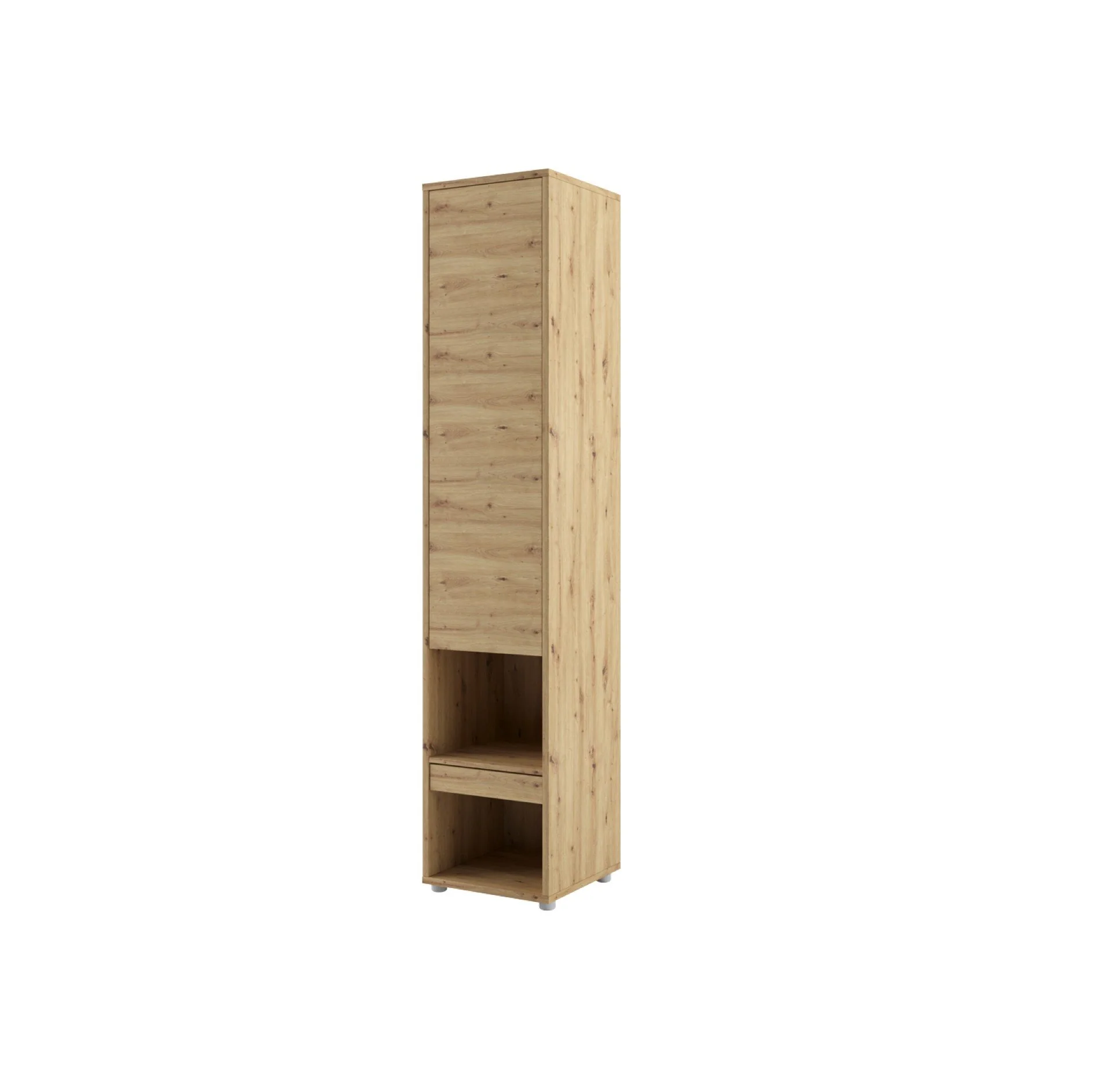 BC-03 Vertical Wall Bed Concept 90cm With Storage Cabinets and LED - Image 28