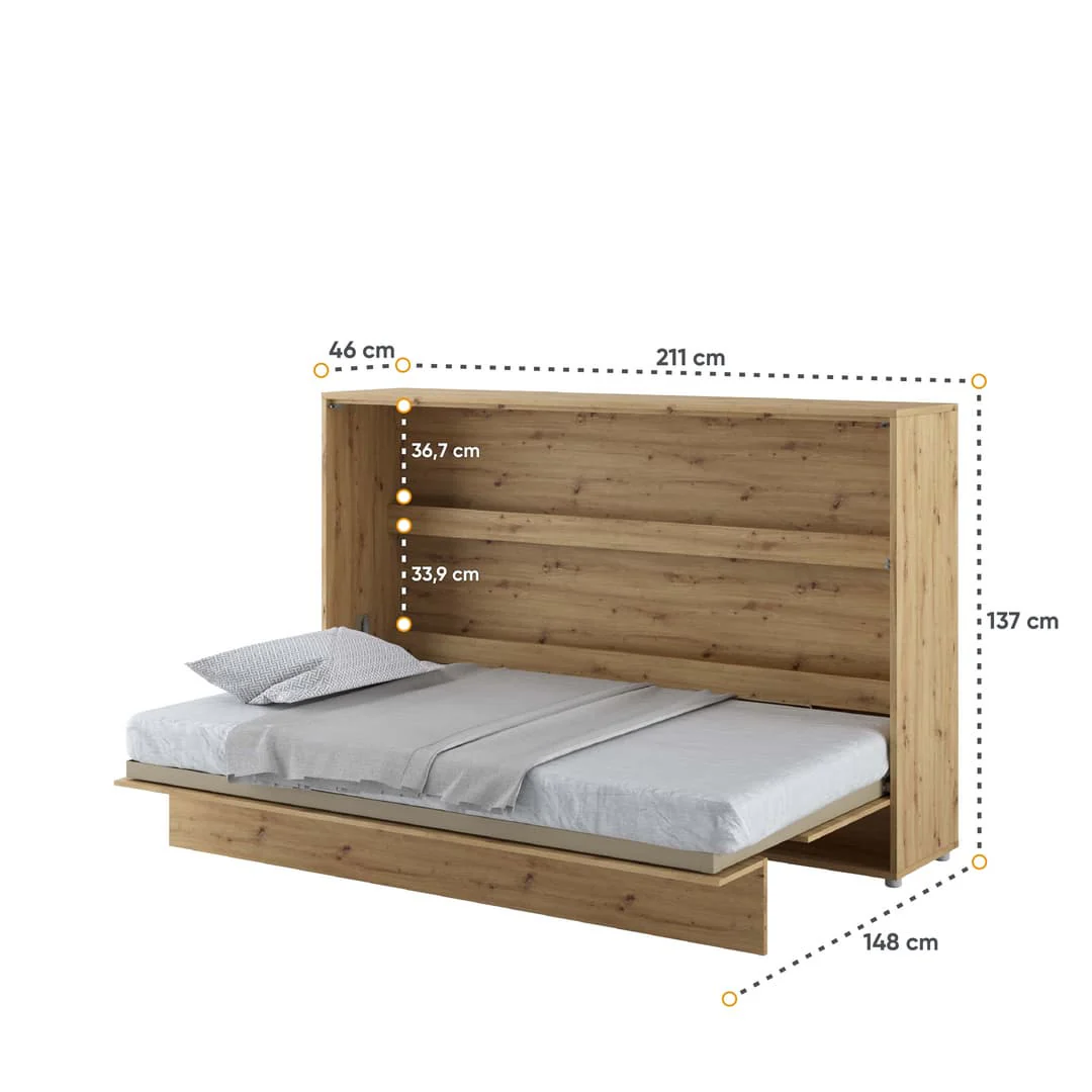 BC-05 Horizontal Wall Bed Concept 120cm - Image 13