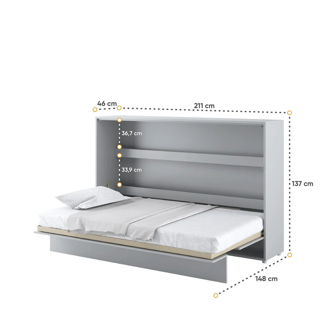 BC-05 Horizontal Wall Bed Concept 120cm - Image 17