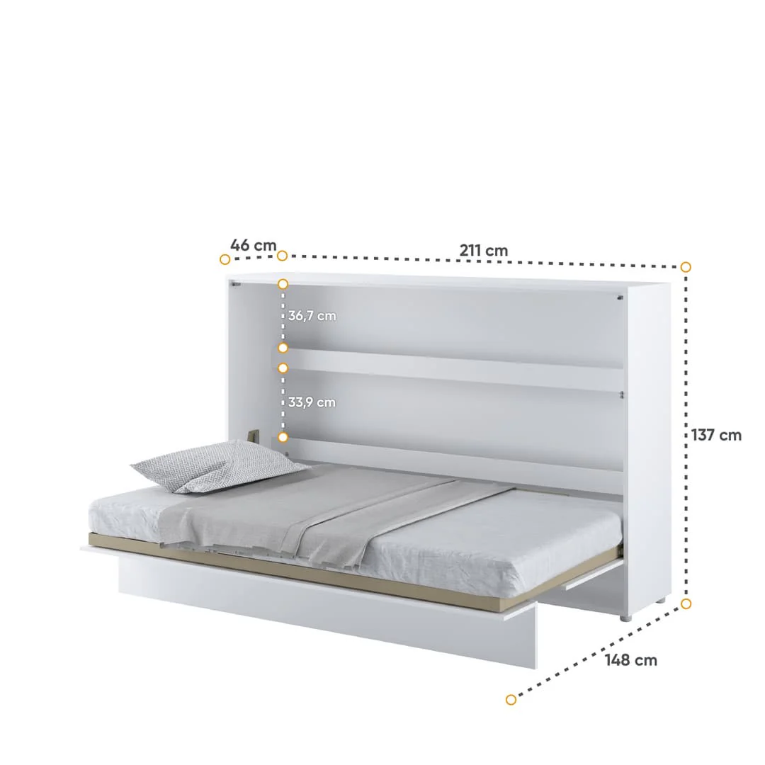 BC-05 Horizontal Wall Bed Concept 120cm - Image 4