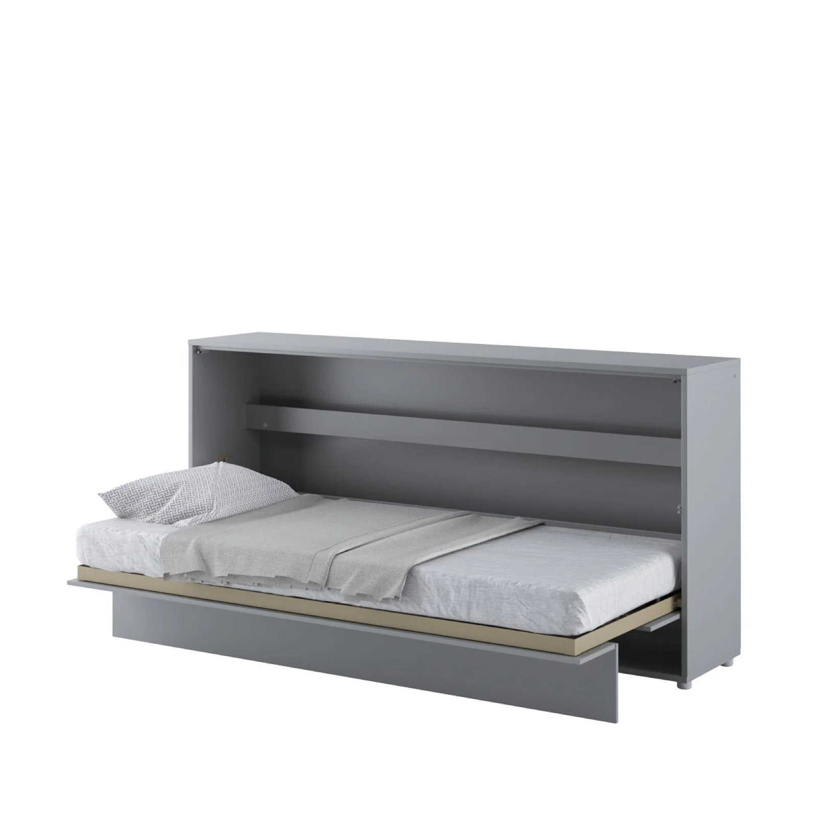 BC-06 Horizontal Wall Bed Concept 90cm With Storage Cabinet - Image 4