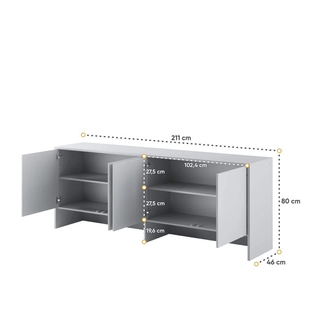 BC-10 Over Bed Unit for Horizontal Wall Bed Concept 120cm - Image 10