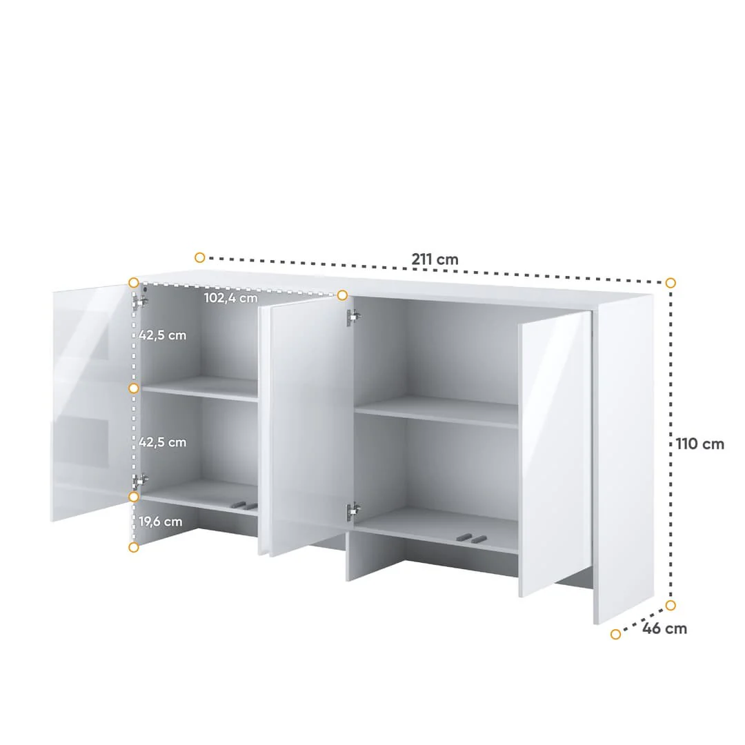 BC-11 Over Bed Unit for Horizontal Wall Bed Concept 90cm - Image 5