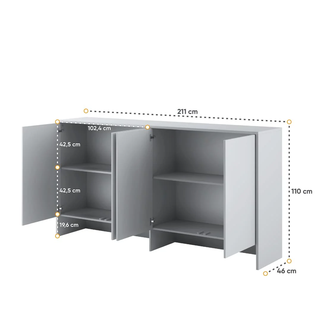 BC-11 Over Bed Unit for Horizontal Wall Bed Concept 90cm - Image 9