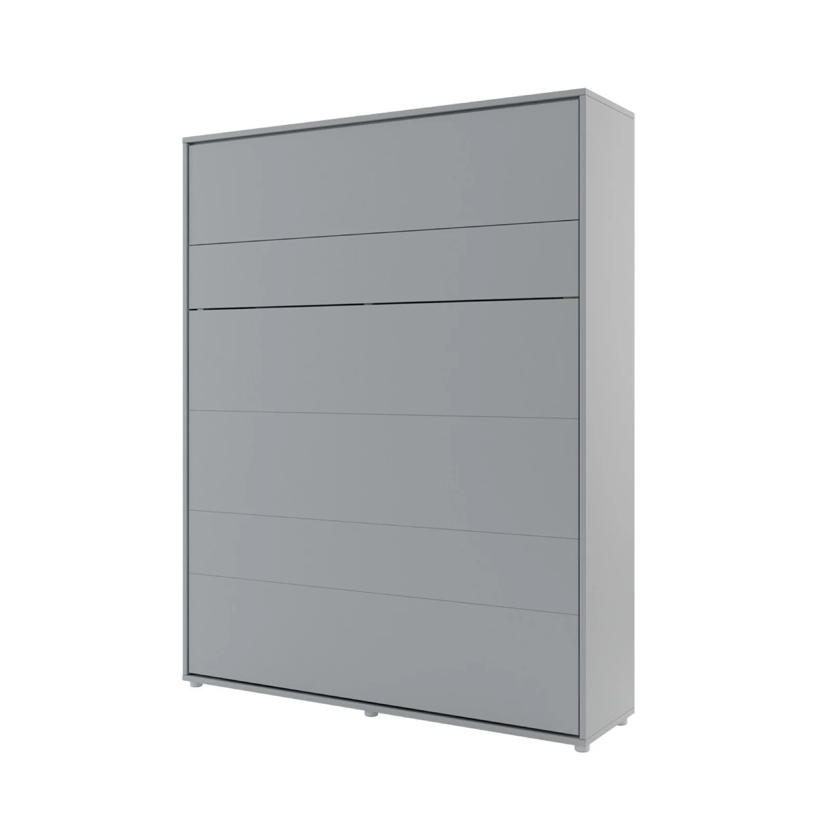 BC-12 Vertical Wall Bed Concept 160cm With Storage Cabinets and LED - Image 17