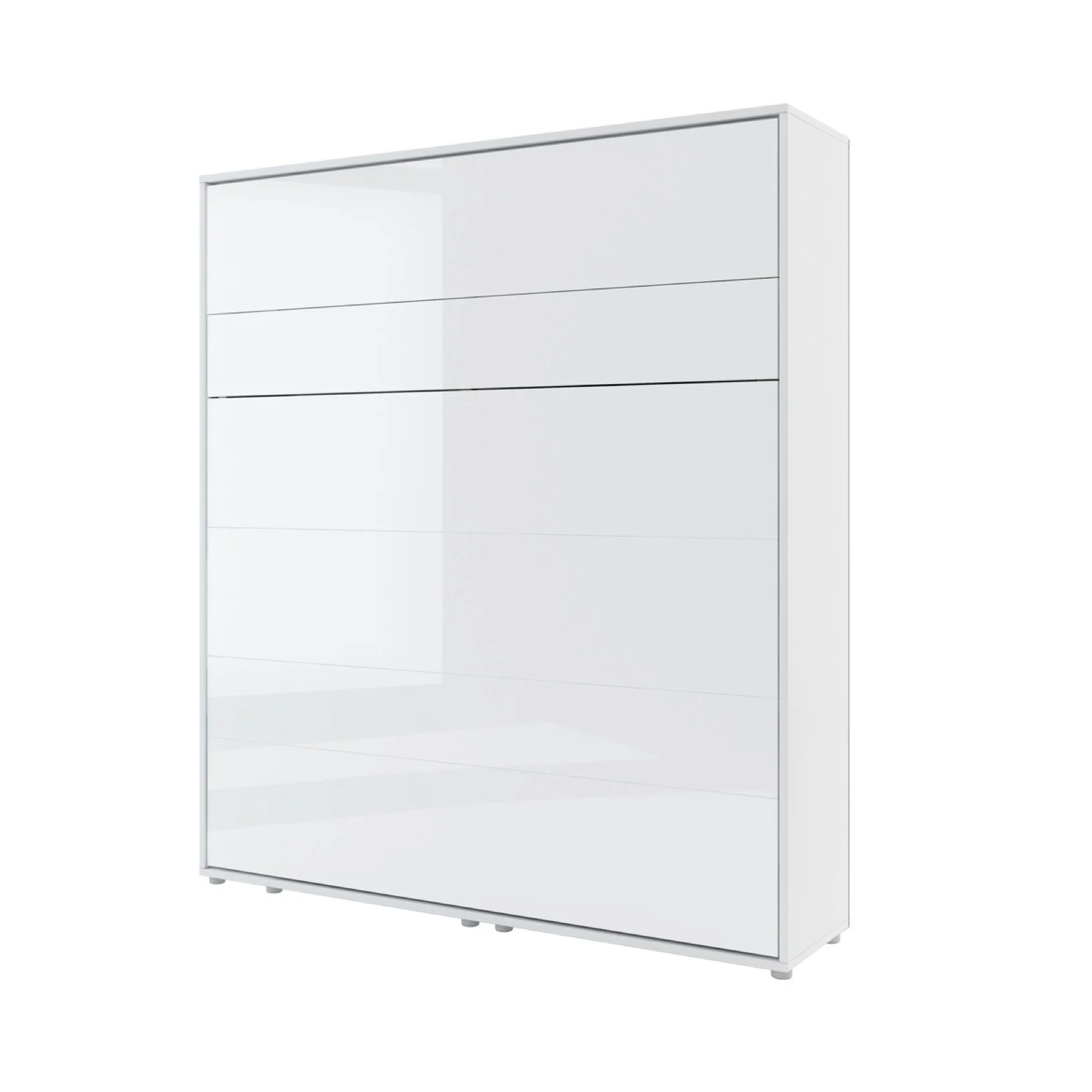 BC-13 Vertical Wall Bed Concept 180cm With Storage Cabinets and LED - Image 2