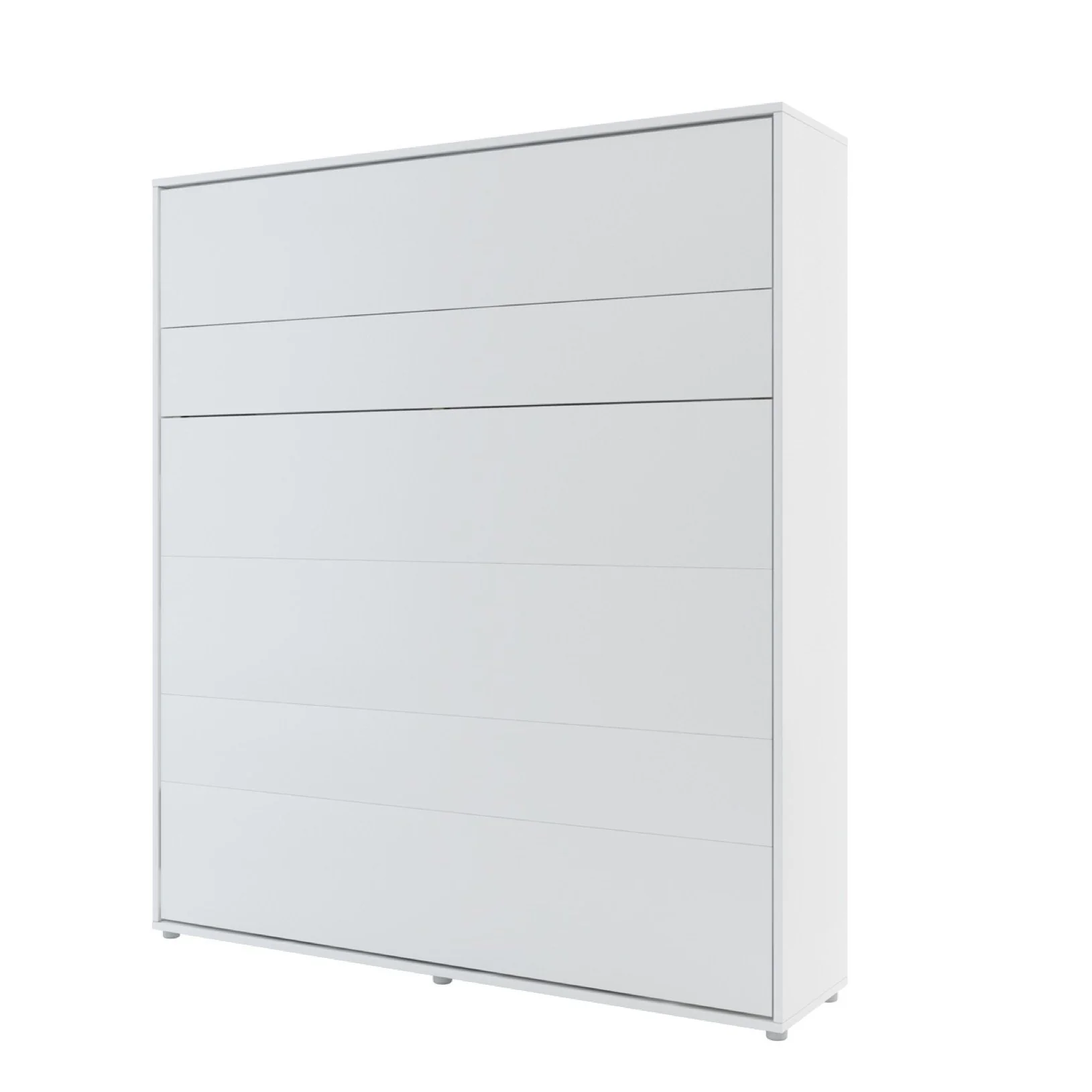BC-13 Vertical Wall Bed Concept 180cm With Storage Cabinets and LED - Image 3