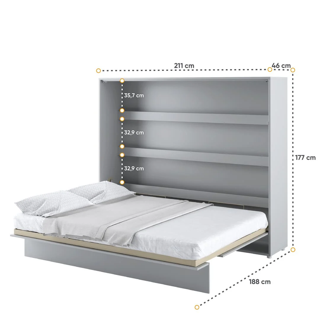 BC-14 Horizontal Wall Bed Concept 160cm - Image 13
