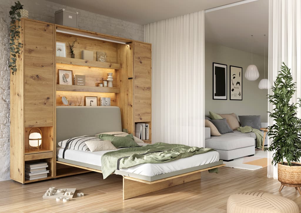 BC-17 Optional Headboard For BC-12 Vertical Wall Bed Concept 160cm - Image 11