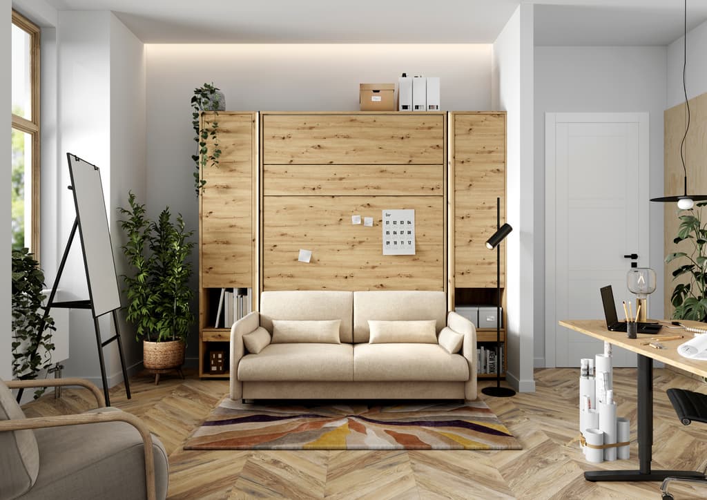 BC-19 Upholstered Sofa For BC-12 Vertical Wall Bed Concept 160cm - Image 3