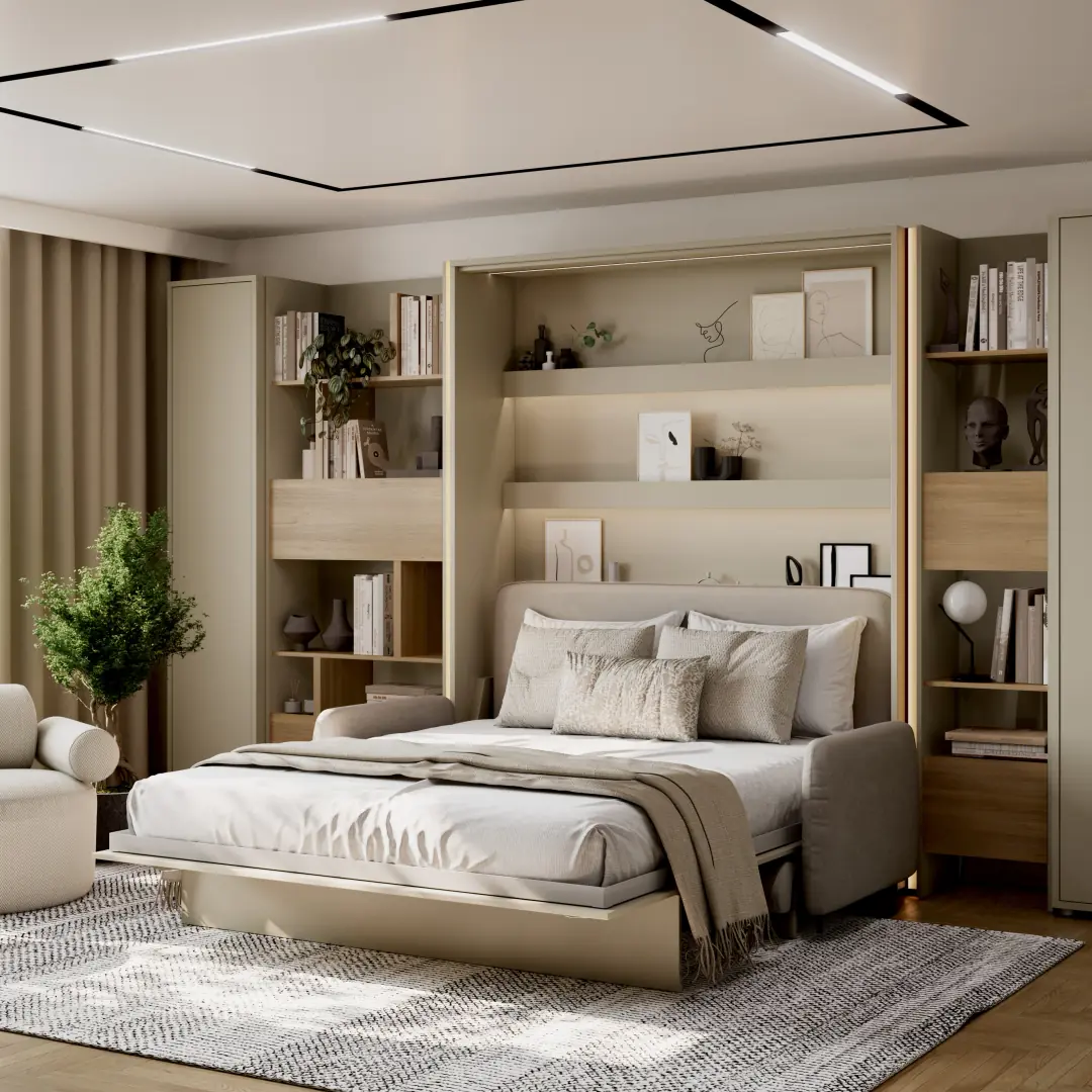 BC-35 Upholstered Sofa For BC-13 Vertical Wall Bed Concept 180cm - Image 18