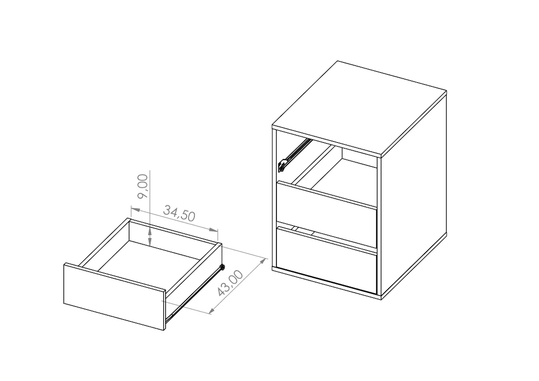 Bono Cabinet 44cm - Image 8