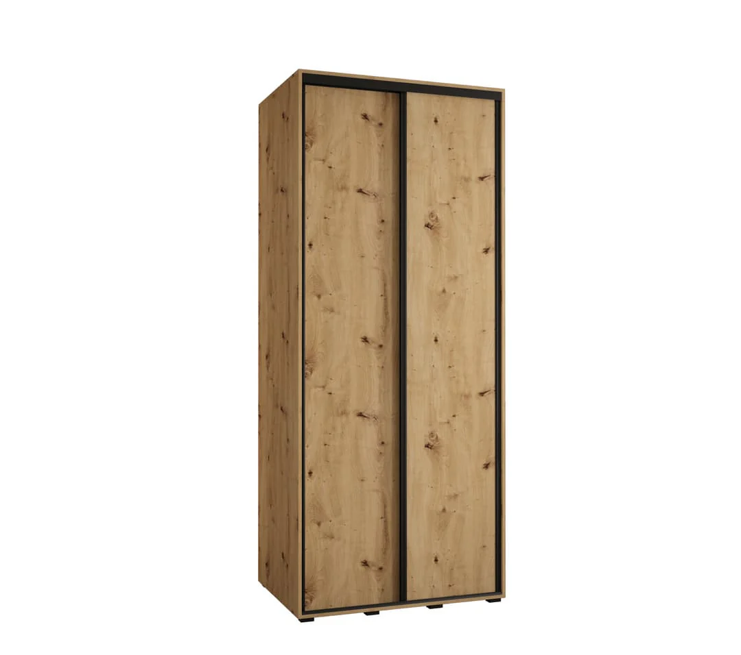 Cannes I Sliding Door Wardrobe 100cm - Image 5