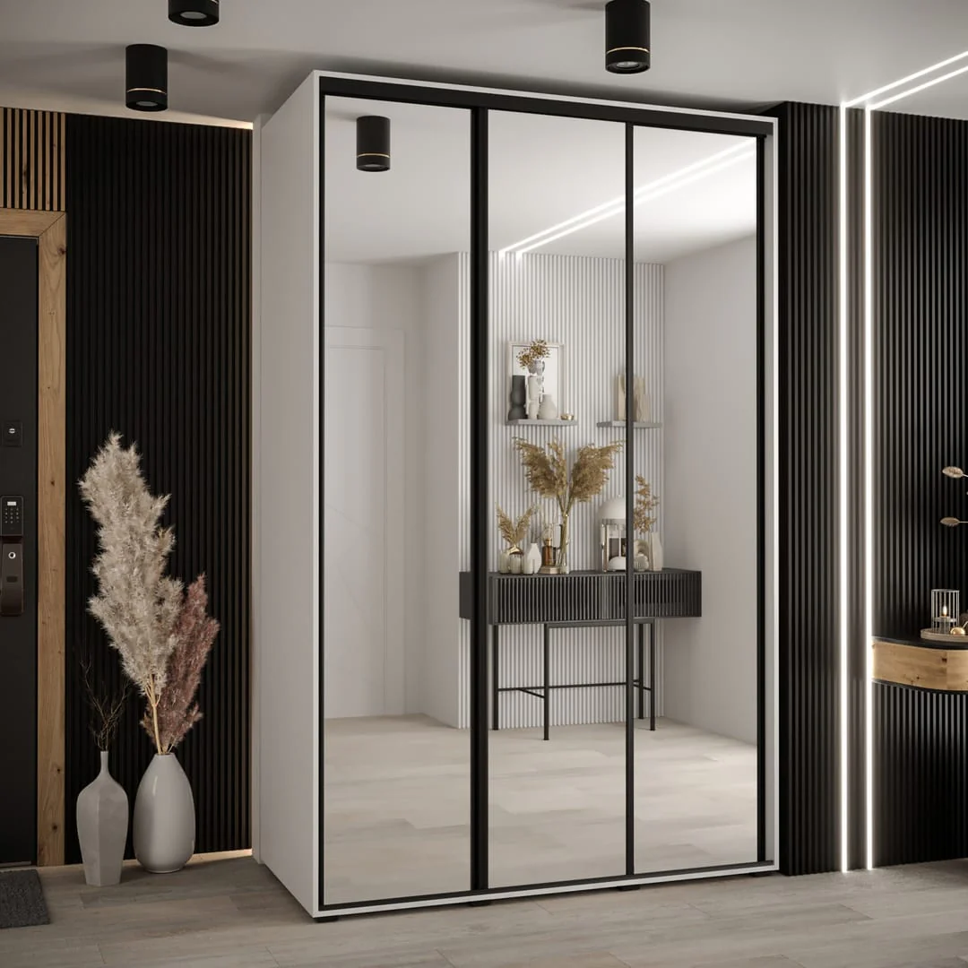 Cannes II Sliding Door Wardrobe 160cm - Image 8
