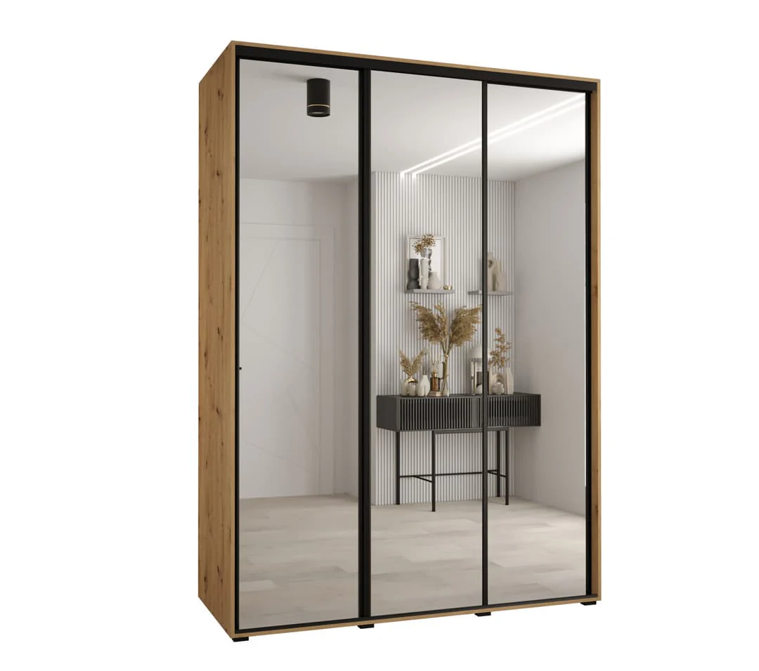 Cannes II Sliding Door Wardrobe 170cm - Image 2