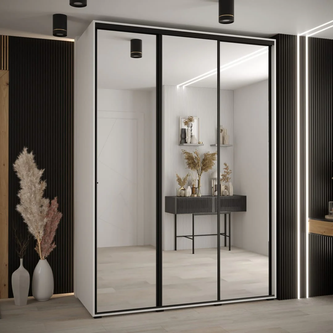 Cannes II Sliding Door Wardrobe 170cm - Image 5