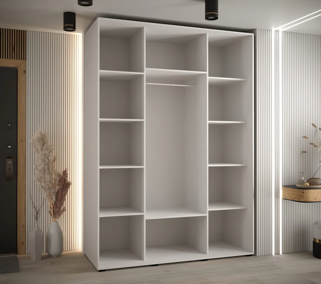 Cannes II Sliding Door Wardrobe 170cm - Image 7