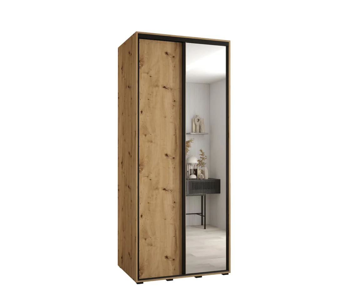 Cannes III Sliding Door Wardrobe 110cm - Image 2