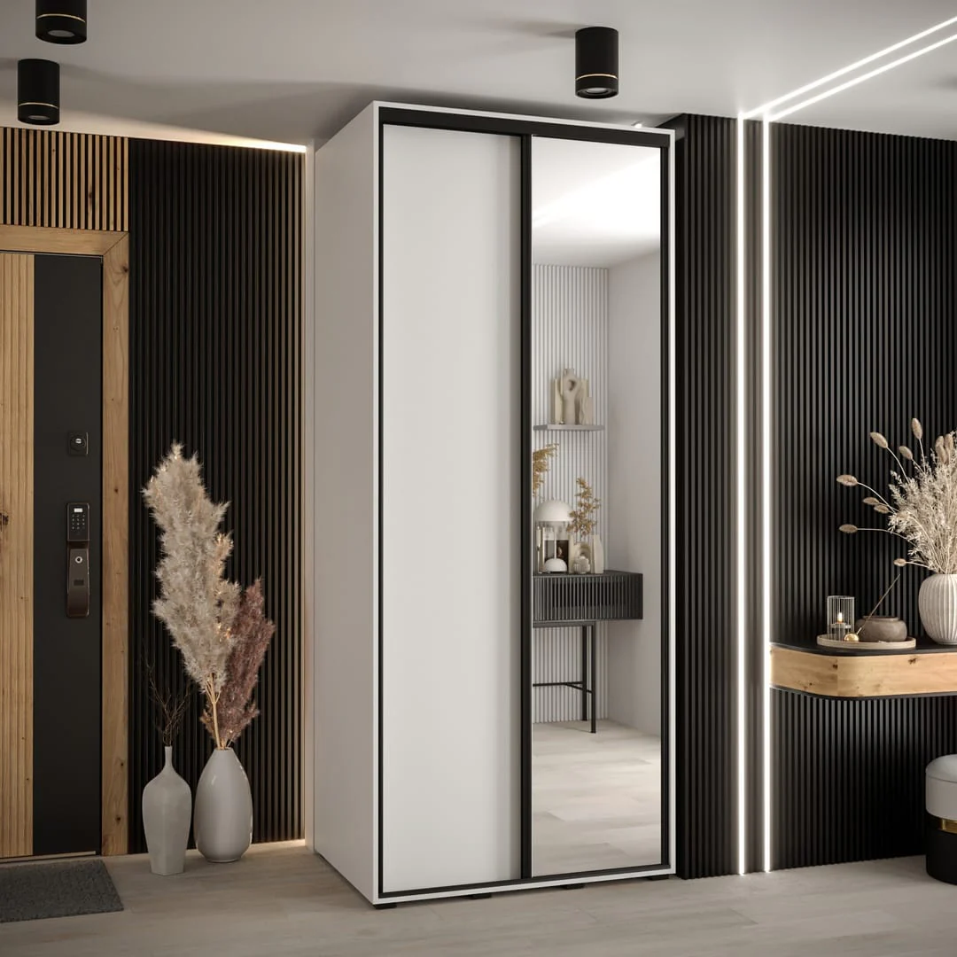 Cannes III Sliding Door Wardrobe 110cm - Image 5
