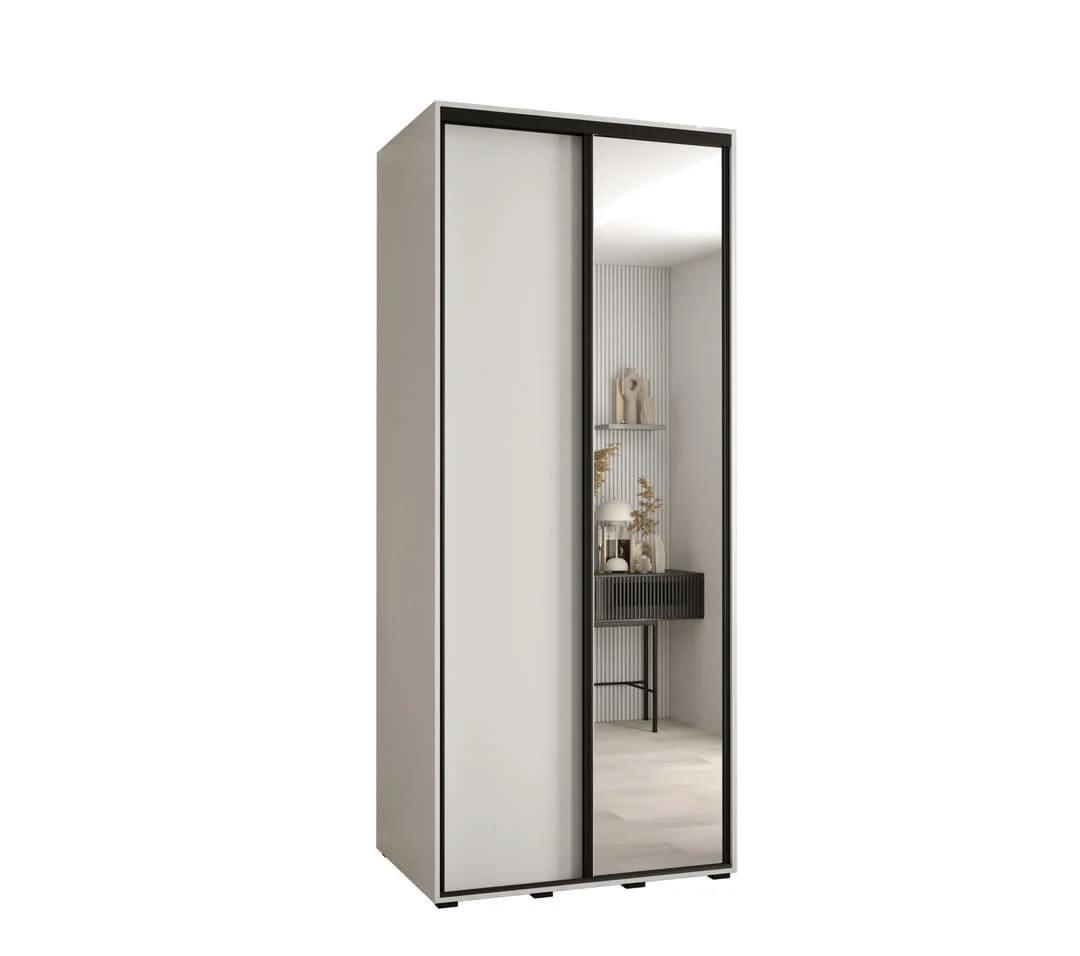 Cannes III Sliding Door Wardrobe 110cm - Image 6
