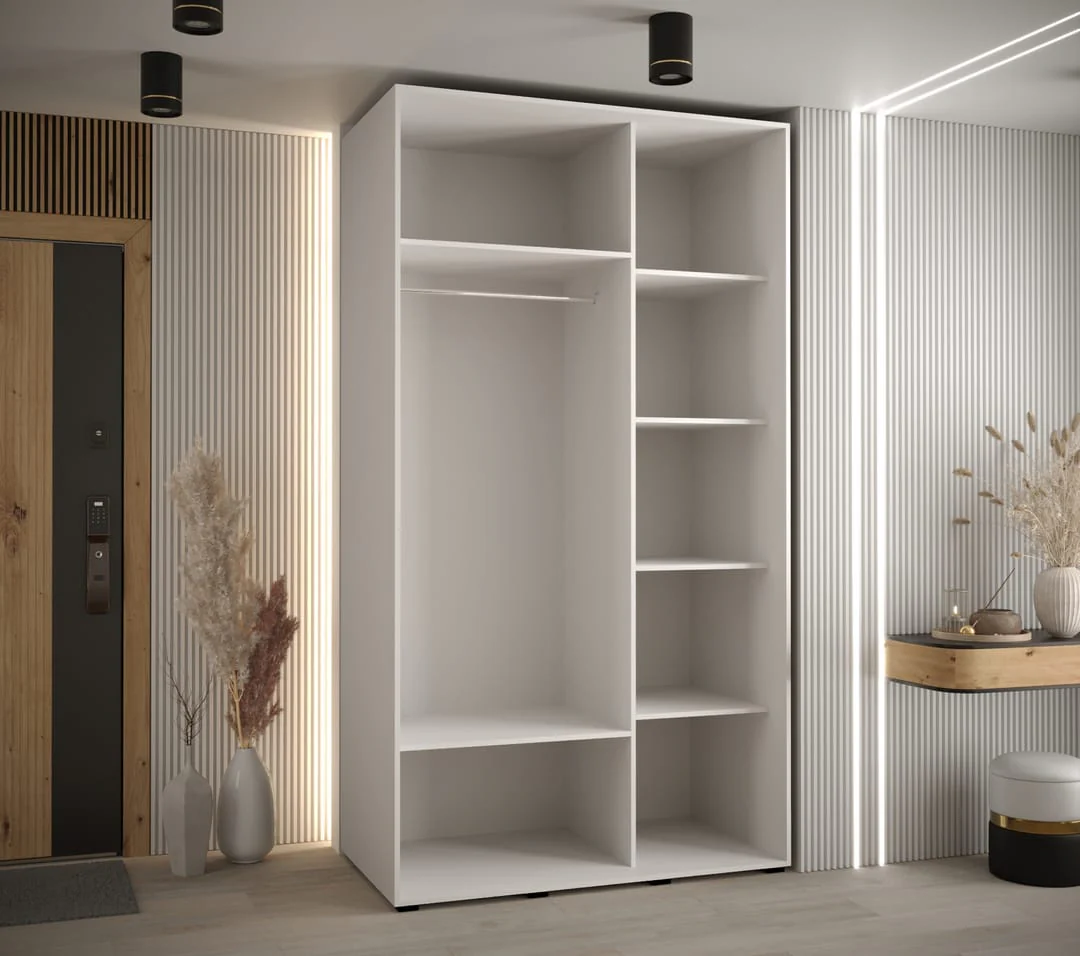 Cannes III Sliding Door Wardrobe 130cm - Image 10
