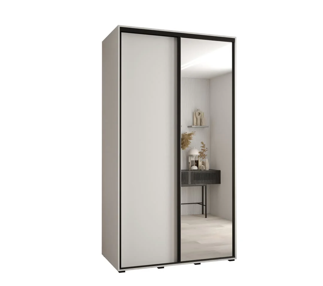 Cannes III Sliding Door Wardrobe 130cm - Image 9